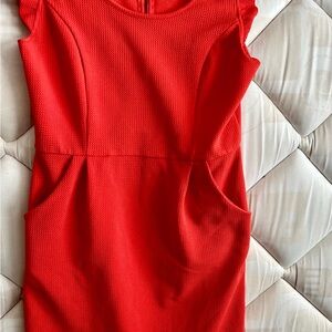 Xhilaration Bold Red Zip-Up Top